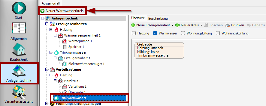 Neuer Warmwasserkreis